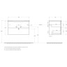 База под раковину BELBAGNO MARINO-CER-N-800-2C-SO-RNG-P