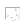 Душевой уголок BELBAGNO UNO-195-AHF-31-120/90-C-Cr
