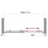 Дверь в проём BELBAGNO UNO-BF-1-110-P-Cr